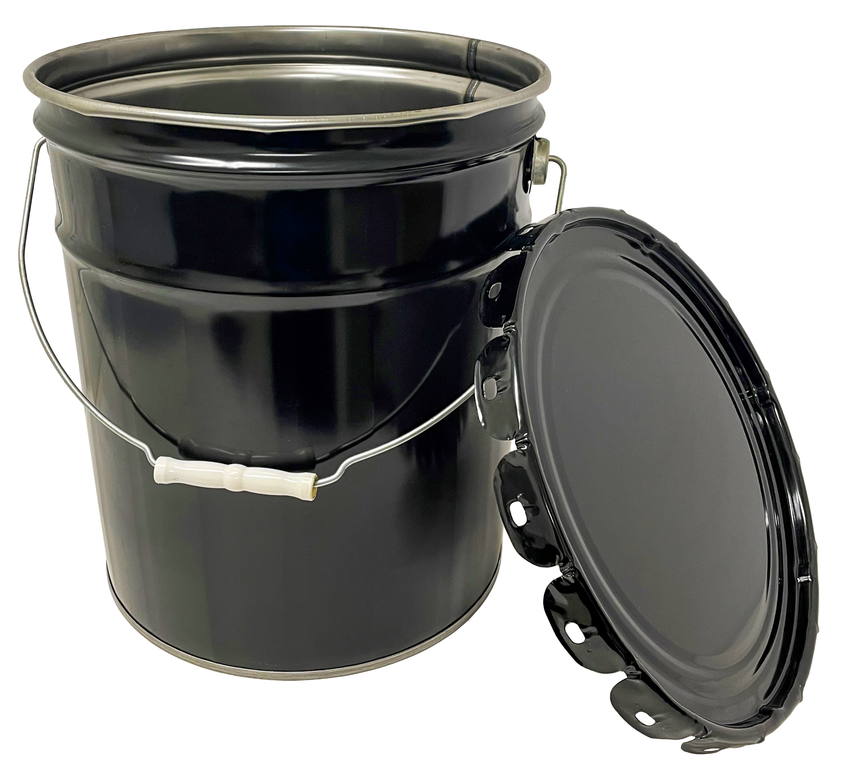 5 Gallon Steel Pail with Plain Lug Cover